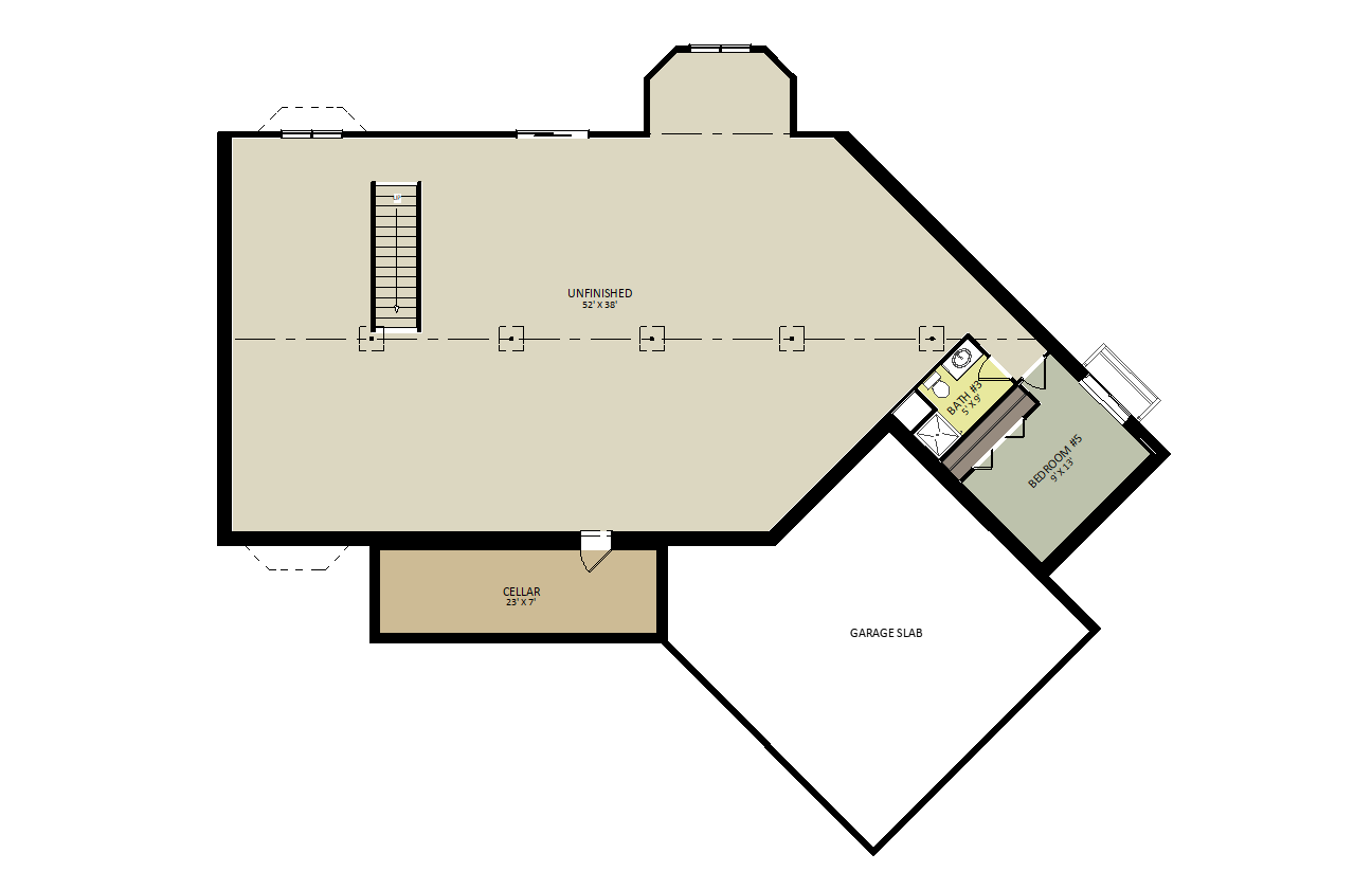MeridianLower Level Floor Plan